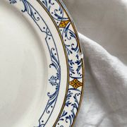 4 “Colbert” ironstone dessert plates from Creil and Montereau