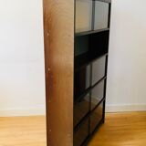 Vintage wooden showcase library 1950