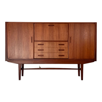 Vintage Teak sideboard enfilade by Clausen & Søn, Denmark, 1960s