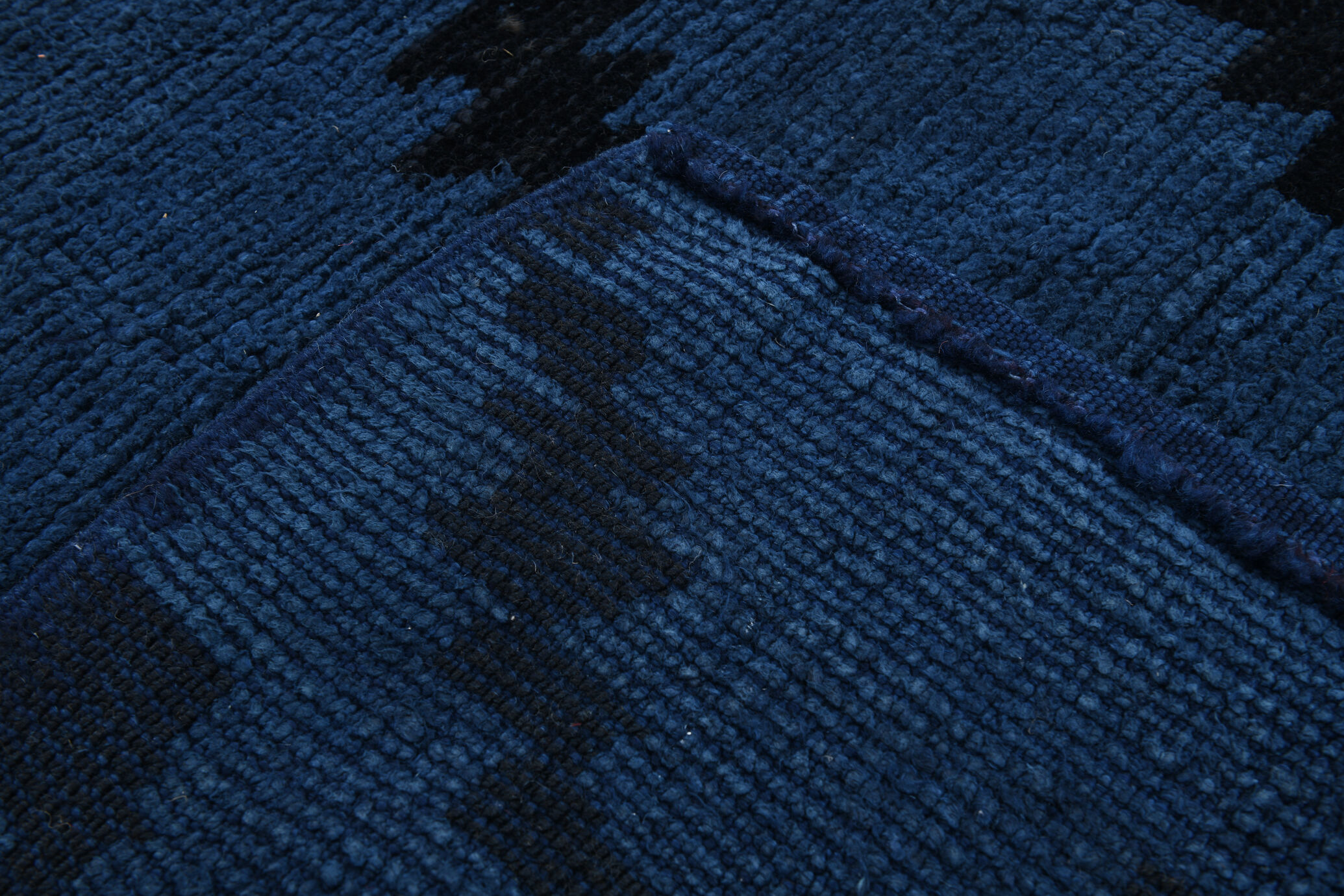 Navy Blue Hemp Carpet Rug,293x219Cm