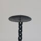 Vintage black brutalist chain floor candlestick