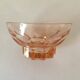 6 coupelles en verre moulé rose vintage