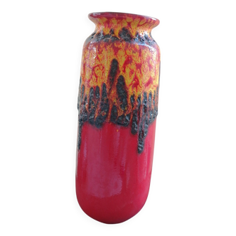 Vase W. Germany rouge