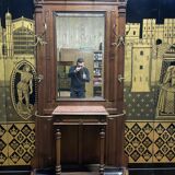 Napoleon III Walnut Coat Rack / Cloakroom