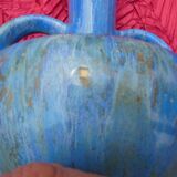 Ceramic Vase Pierrefonds stoneware Art Deco, signed with VERY LARGE SIZE HELMET!