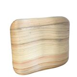 Curved wicker living seat / sofa