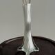 Vase soliflore blanc en verre