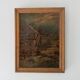 Tableau ancien petit format huile sur planche XIXeme