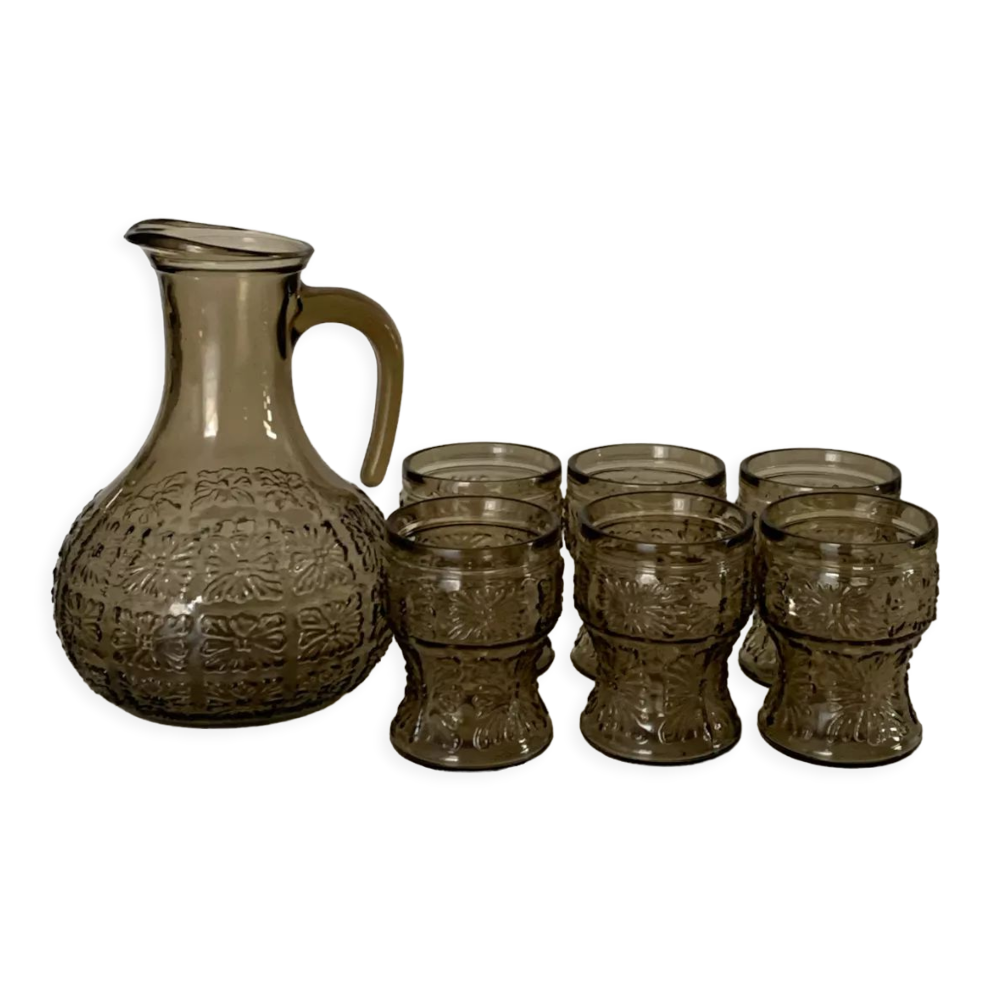 Vintage pitcher glasses