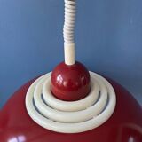 Suspension rouge scandinave de style futuriste par Knud Christensen