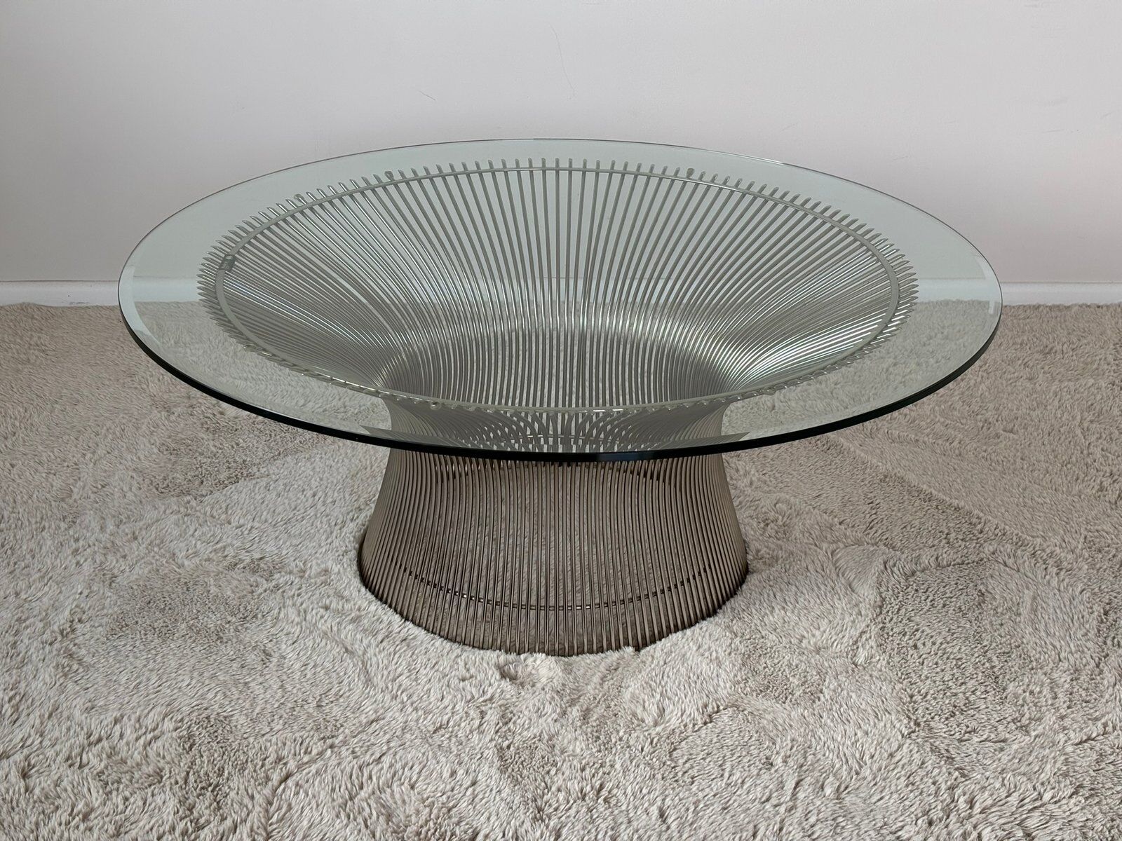 Wire frame coffee table by Warren Platner for Knoll, 1960s