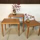 Nest of Tables in Oak Wood, Denmark 1960s, Set of 3