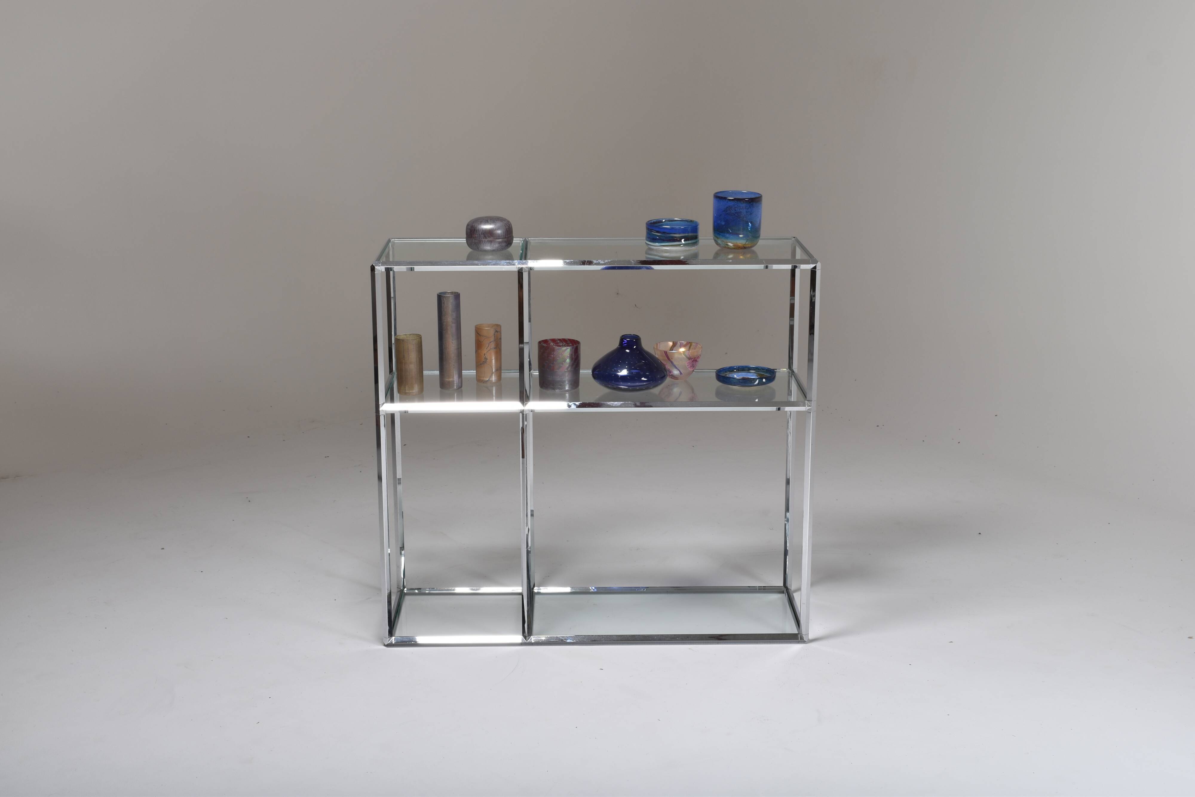 Vintage chrome shelf