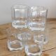 6 vintage octagonal Esso water glasses