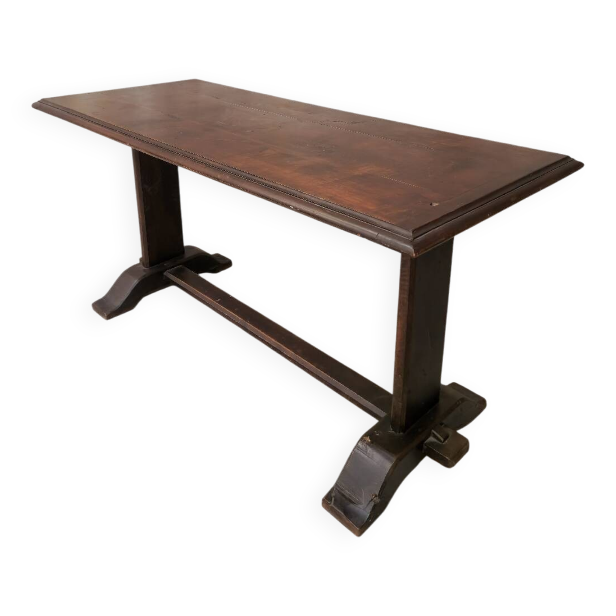 Massive wooden refectory table 1950