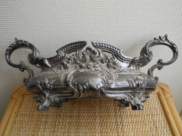 Jardinière métal argenté orfèvre XIXe silver metal planter 19th