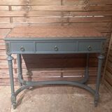 Table style Louis XVI period 1900 patinated and bronze