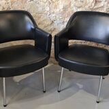 Set of 2 Deauville armchairs designed by Marc and Pierre Simon for AIRBORNE