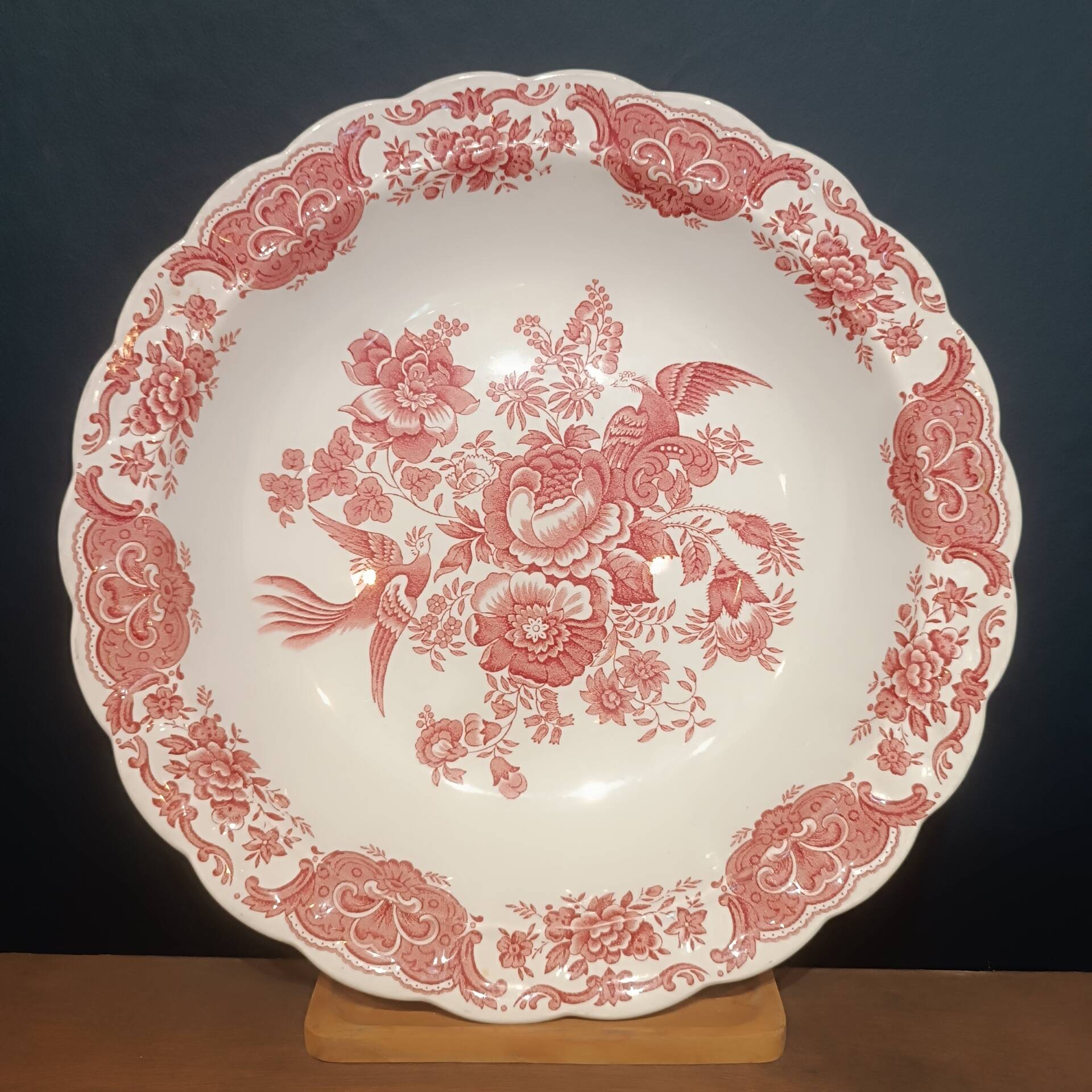 Grand plat faience