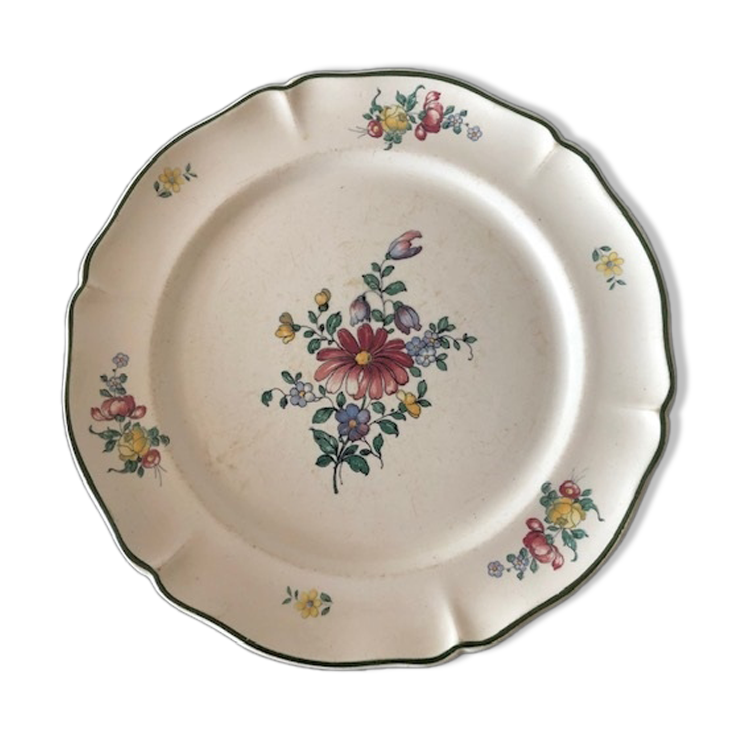 Old Plate Villeroy Boch Mettlach Model 1562 Old Strasbourg Selency