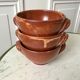 Trio of vallauris stoneware bowls 70s