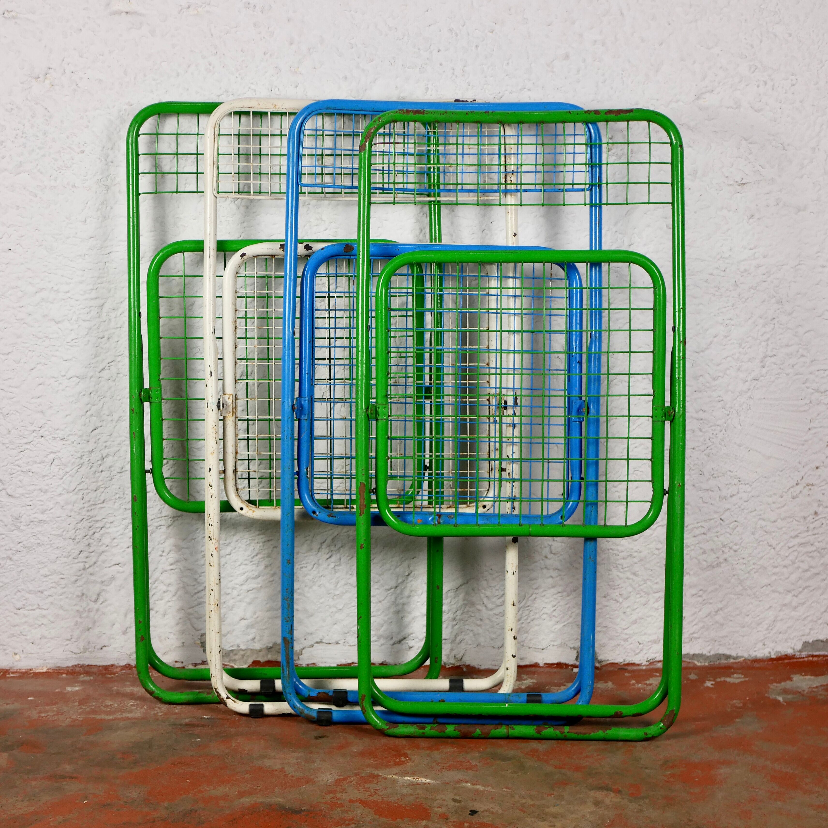 Series of 4 Ted Net chairs, by Niels Gammelgaard
