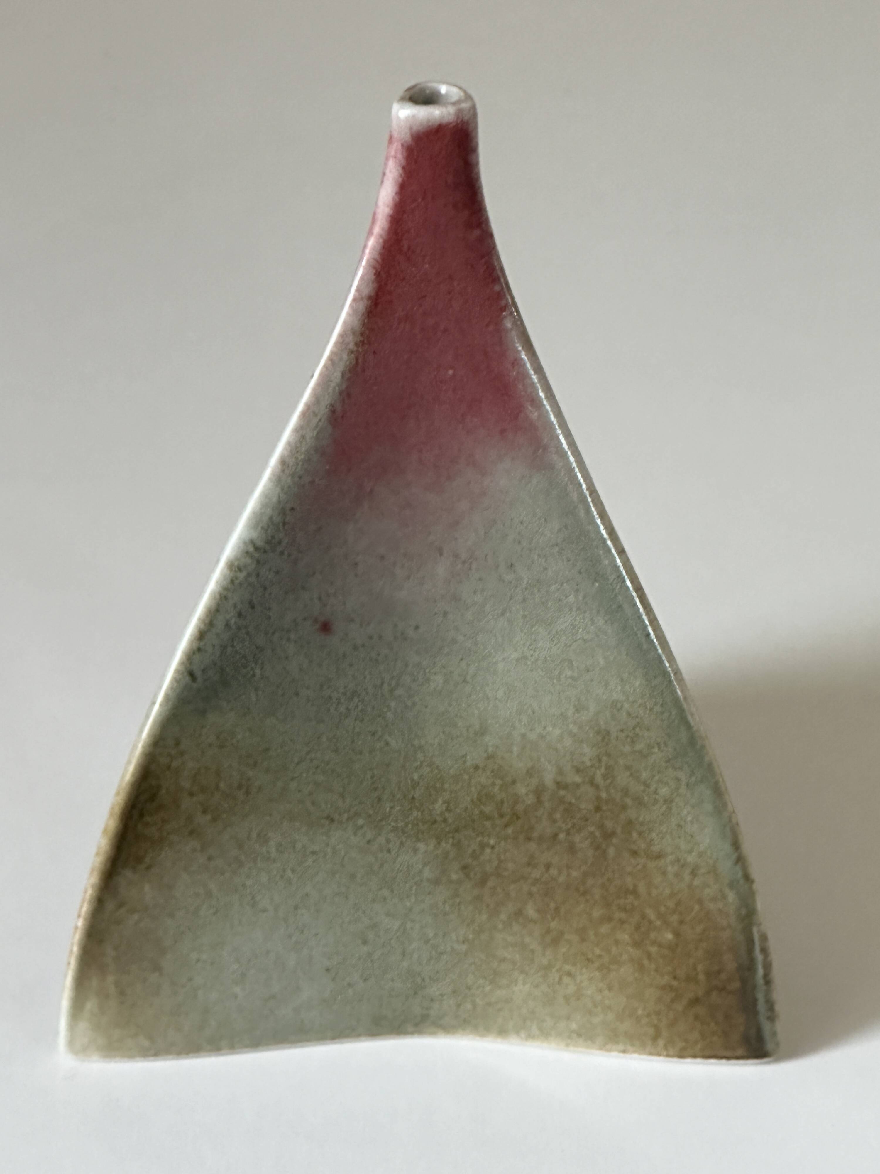 Ceramic vase virebent design 1970s