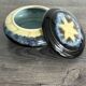 Antique enamelled ceramic box signed alpho