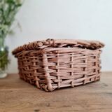 Rattan chest - small old trunk