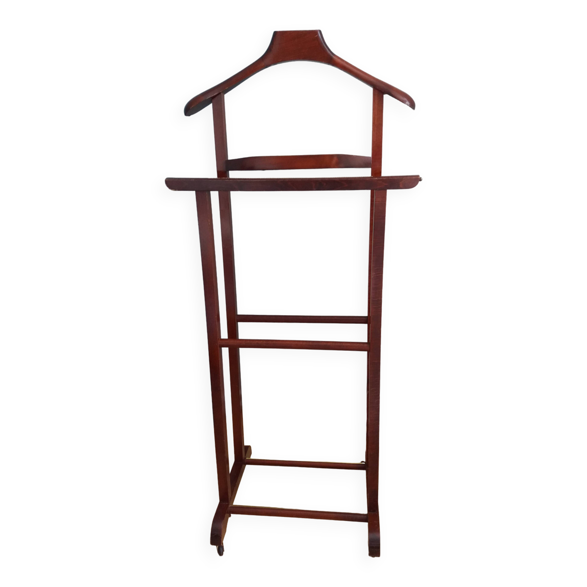 Night stand with two clothes racks