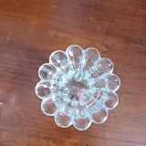 Set of 2 glass candle holders