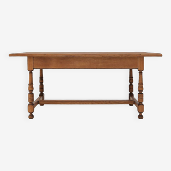 20th century Belgian oak dining table