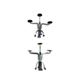 Pair of Brutalist Modernist Chandeliers