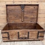 bench - teak chest from Burma with original fittings