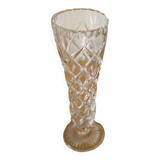 Small vintage crystal soliflore vase