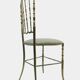 Italian Side Chair in Golden Brass by Giuseppe Gaetano Descalzi for Chiavar