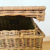 Vintage wicker trunk