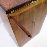 Captain´s Bar Made In Rosewood With wheels by Dyrlund From 1960s