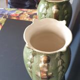 Paire de vases barbotine de bruyn fives lille