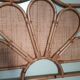 Vintage rattan headboard 1 person 90 cm