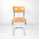 Chaise cantilever vintage métal chromé et bois