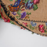 Turkish Aubusson Kilim Rug With Floral and Animal Pattern 100 x 167 cm