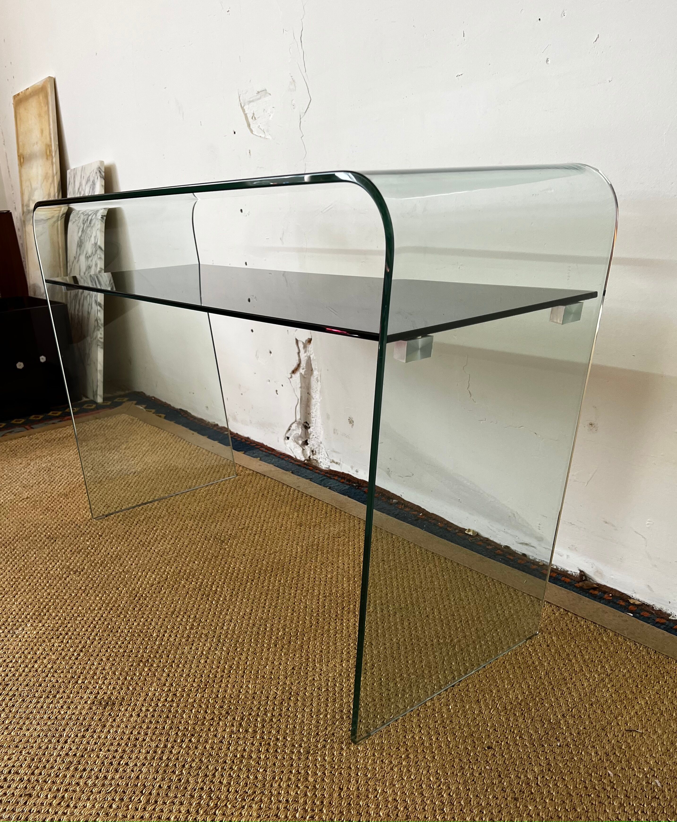 Tempered glass console