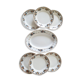 Ensemble de 6 assiettes à dessert et plat