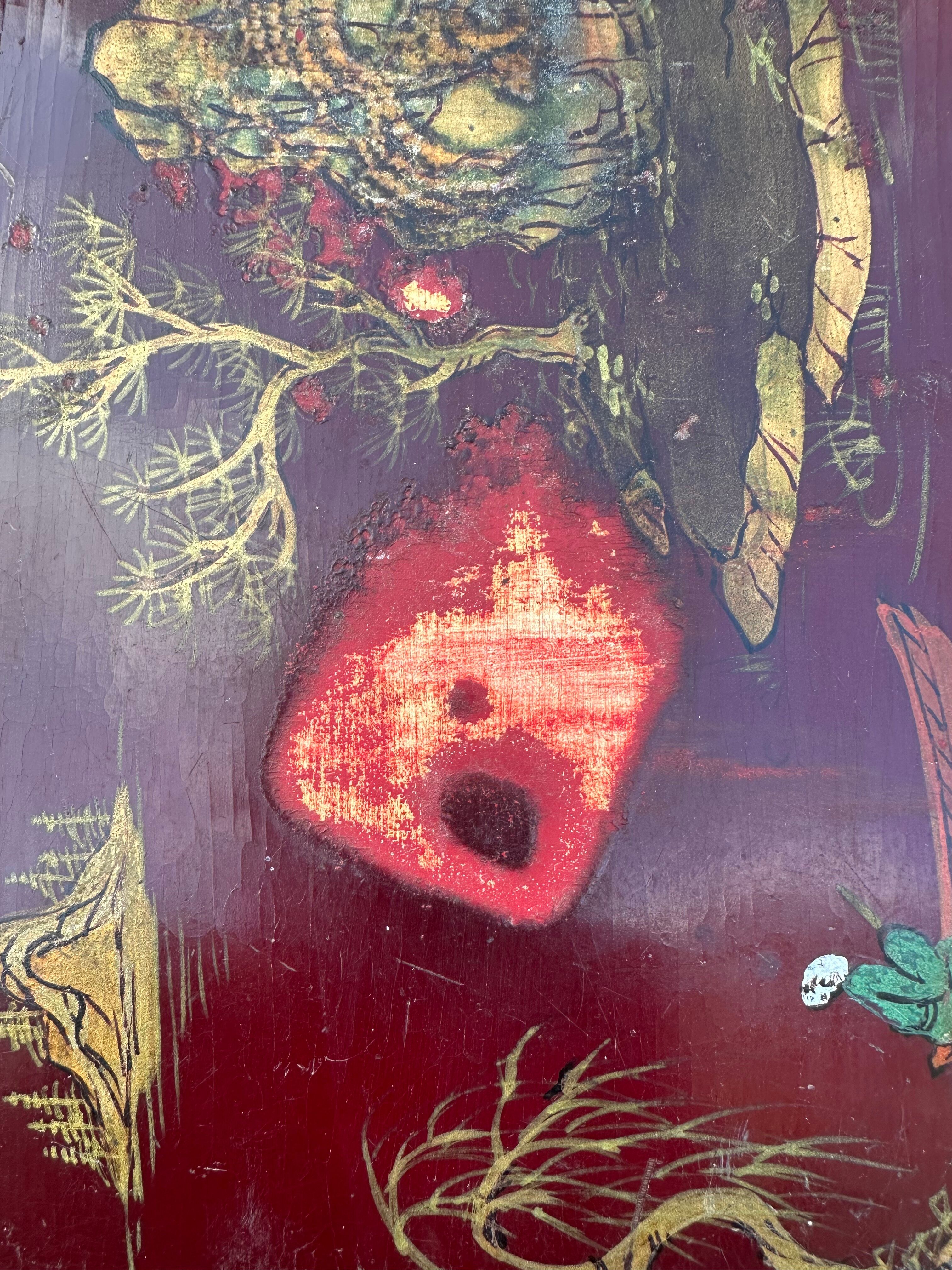 Slope desk - Louis XV style - Chinese lacquer