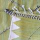 Lime green Kilim rug - 307 x 196 cm
