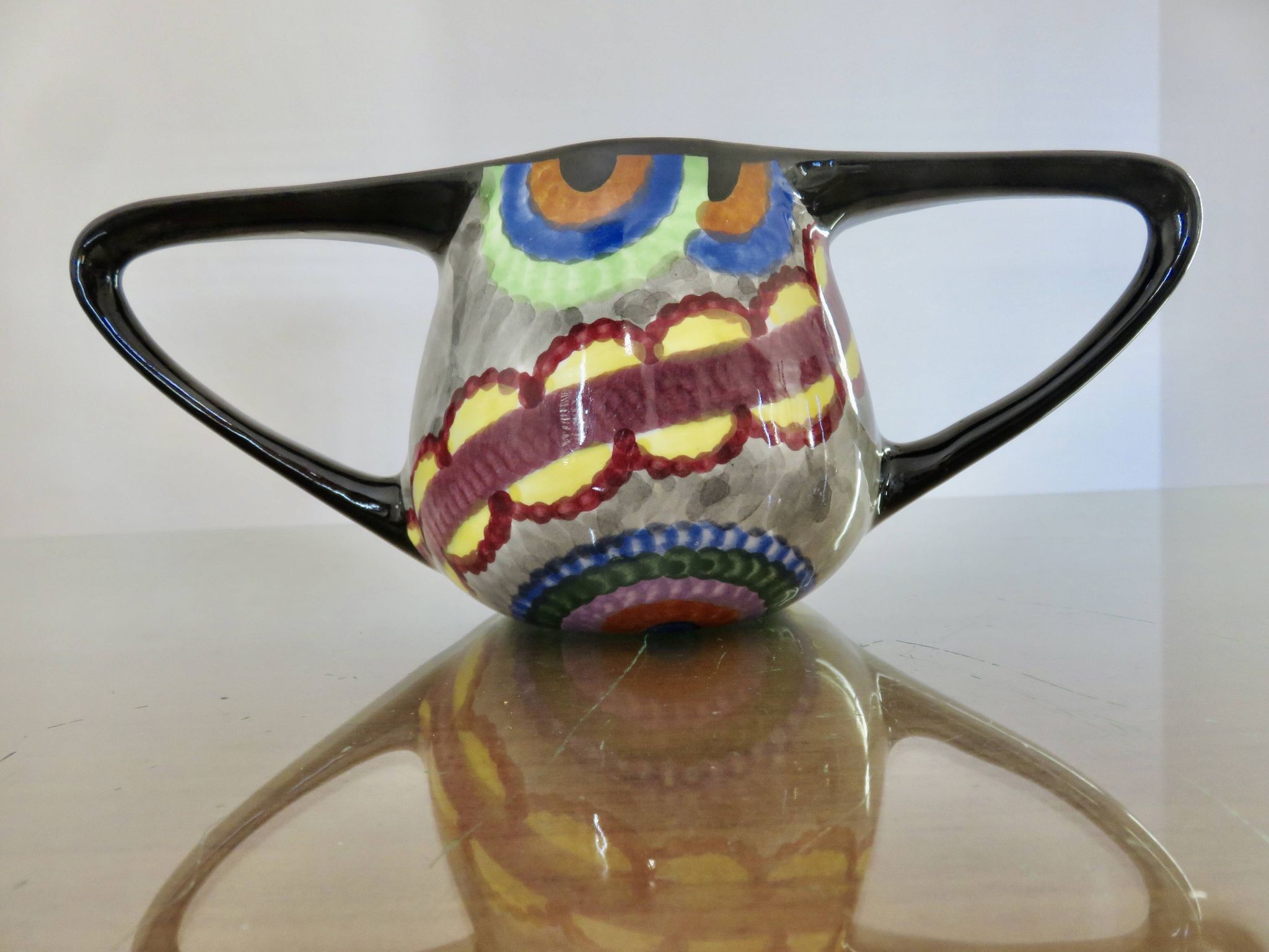 Vase Eva Zeisel, Schramberg pottery, Gobelin 1 model, Art Deco, Bauhaus