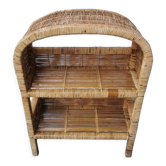Vintage rattan shelf