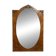 Mirror from the Napoleonic III era, second half of the 19th century in burl and bronze.