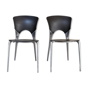 2 chaises empilablse Silla par Josep Llusca pour driade Italia Année 1995